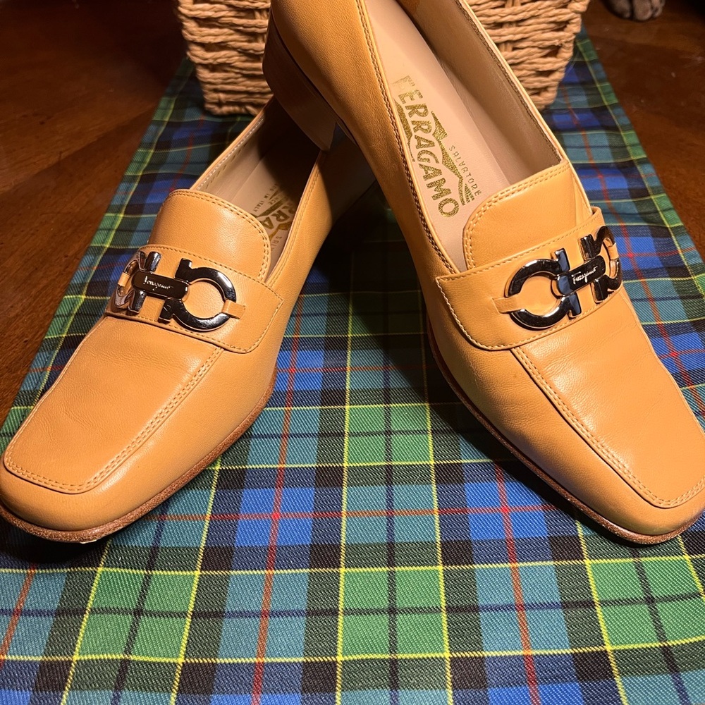 Salvatore Ferragamo Tan Loafers